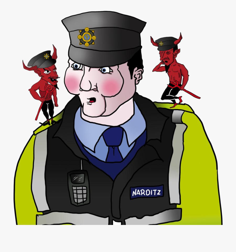 Cop Clipart Whistleblowing - Cartoon, Transparent Clipart