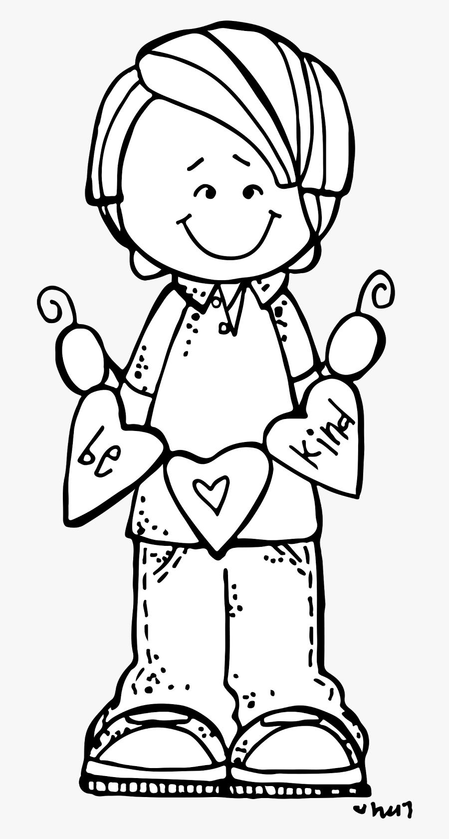 Kindness Black And White Clipart, Transparent Clipart