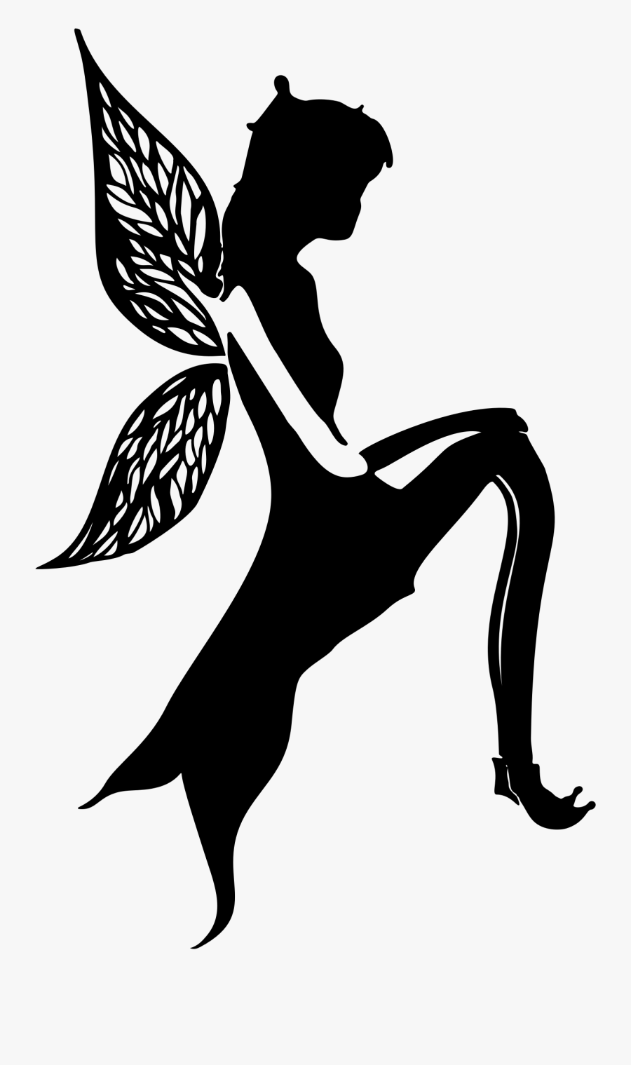 Art,silhouette,joint - Fairy Silhouette Transparent Background, Transparent Clipart