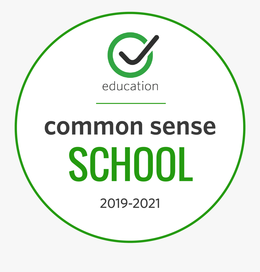 Taylor Road Is A Digitally Certified School - Common Sense Media School, Transparent Clipart