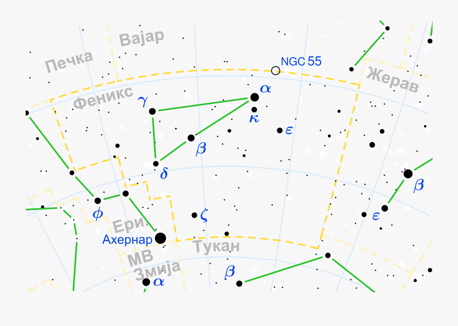 Clip Art File Map Mk Svg - Phoenix Constellation Stars, Transparent Clipart