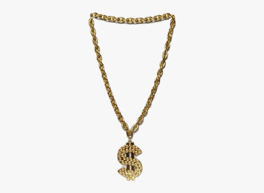 Chain Necklace Bling-bling Jewellery Amazon - Gangster Gold Chain Png, Transparent Clipart