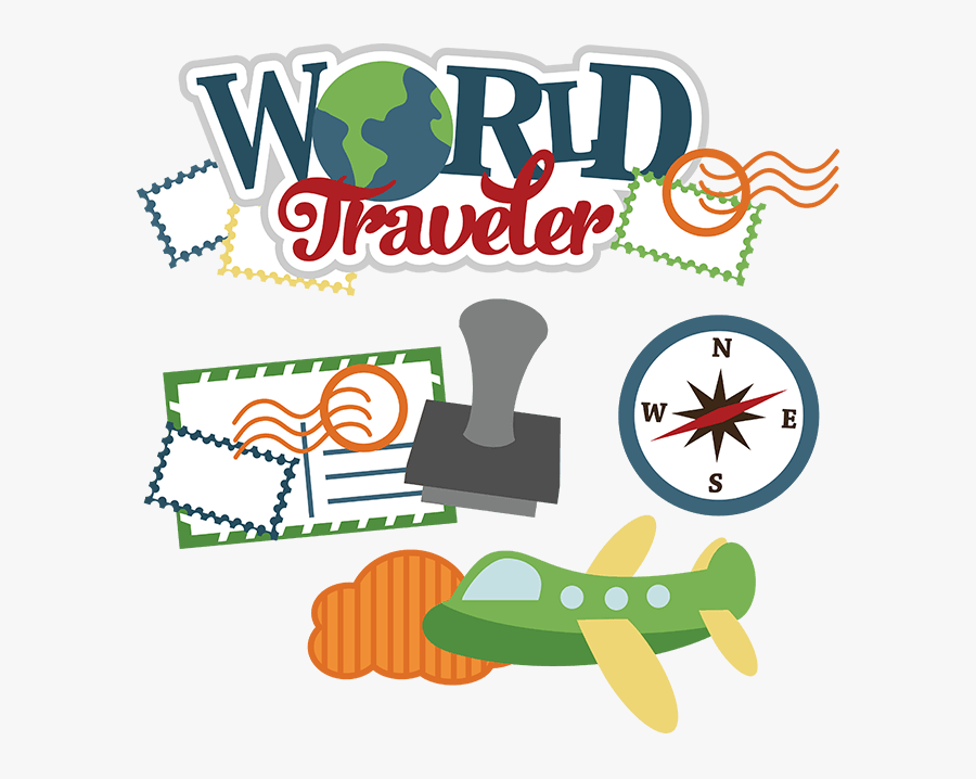 Cute Travel Clipart Free - World Traveler Clip Art, Transparent Clipart