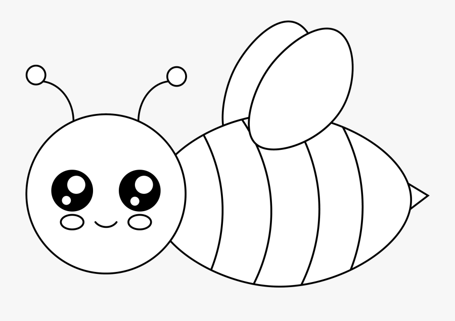 Free Cute Bee - Cartoon, Transparent Clipart