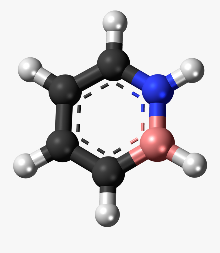 Dihydro Azaborine Heterocycle, Science Technology Clipart - 1 3 5 Triazine 3d, Transparent Clipart