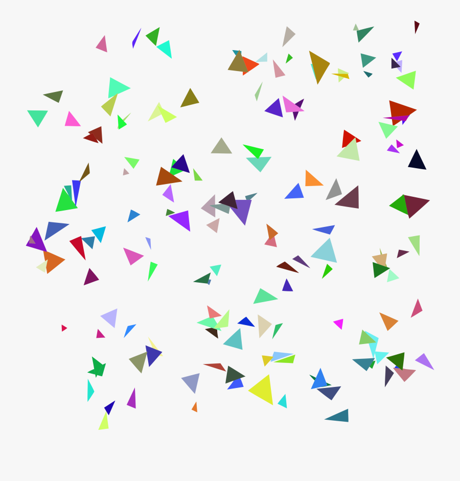 Transparent Confetti Clip Art - Transparent Triangle Confetti Png, Transparent Clipart