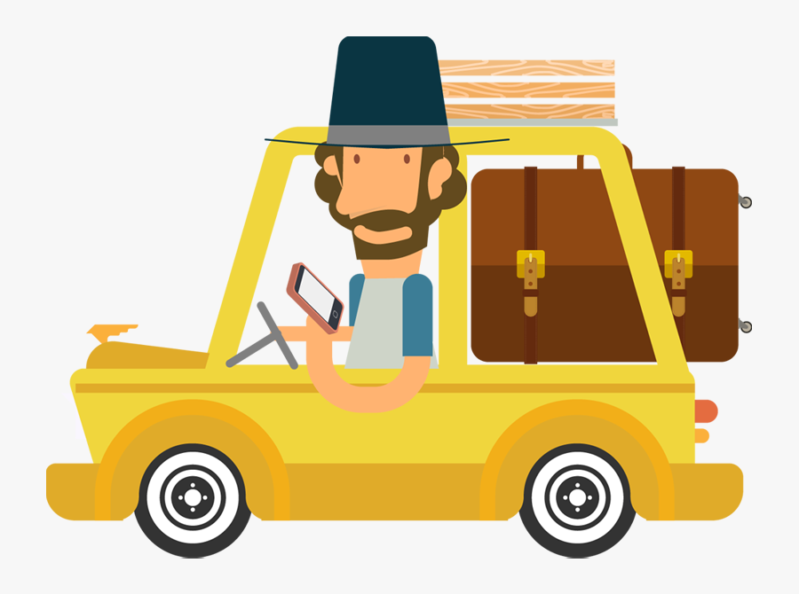 People Drinking Coffee Clipart - Travel By Car Png, Transparent Clipart