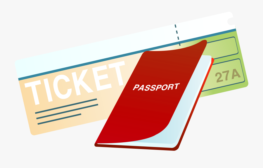 Ticket And Passport Image - Passport Clipart Png, Transparent Clipart