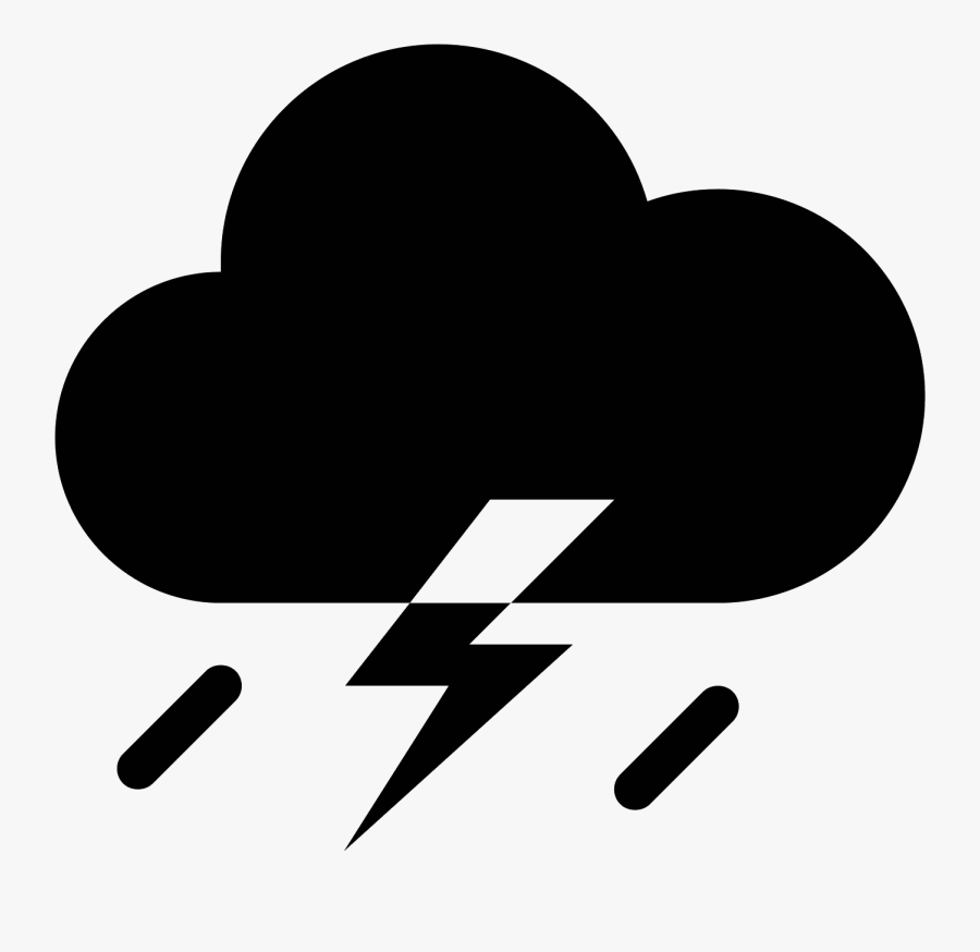 Storm Filled Icon - Icon, Transparent Clipart