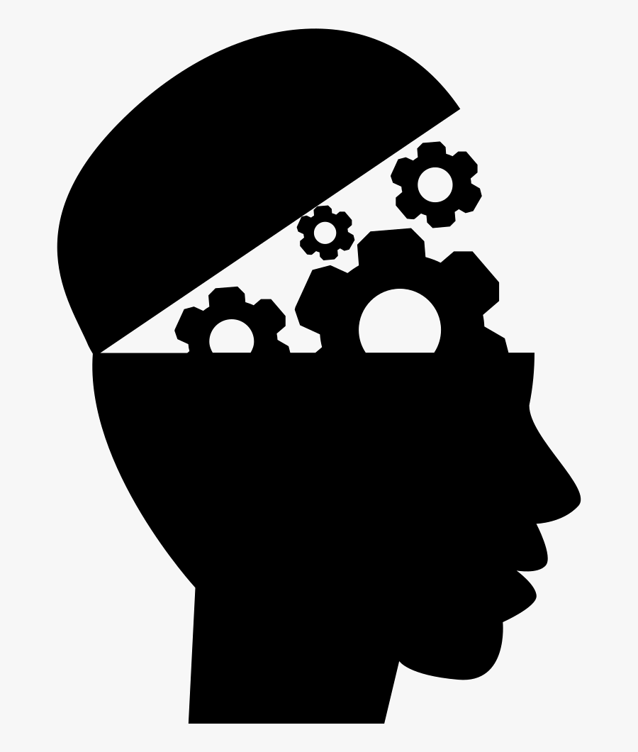 Head With Gears Interface - Education Symbols Png, Transparent Clipart