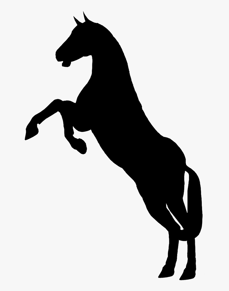 Silhouette Animal Horse - Horse Black And White Png, Transparent Clipart