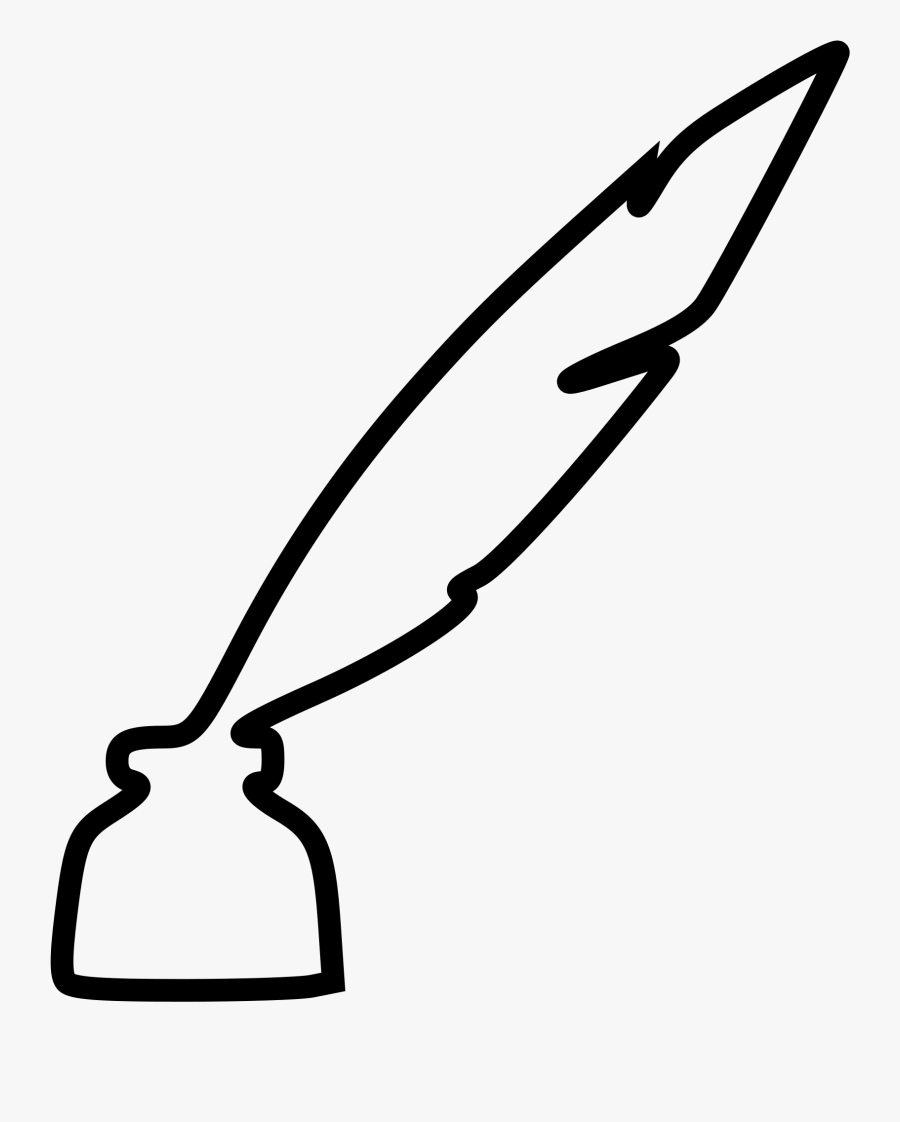 Quill And Ink Well - Ink And Quill Transparent, Transparent Clipart