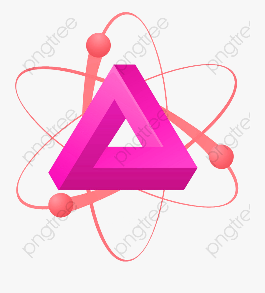 Modern Physics Atomic Symbol, 3d Science, Illusion, - Science, Transparent Clipart