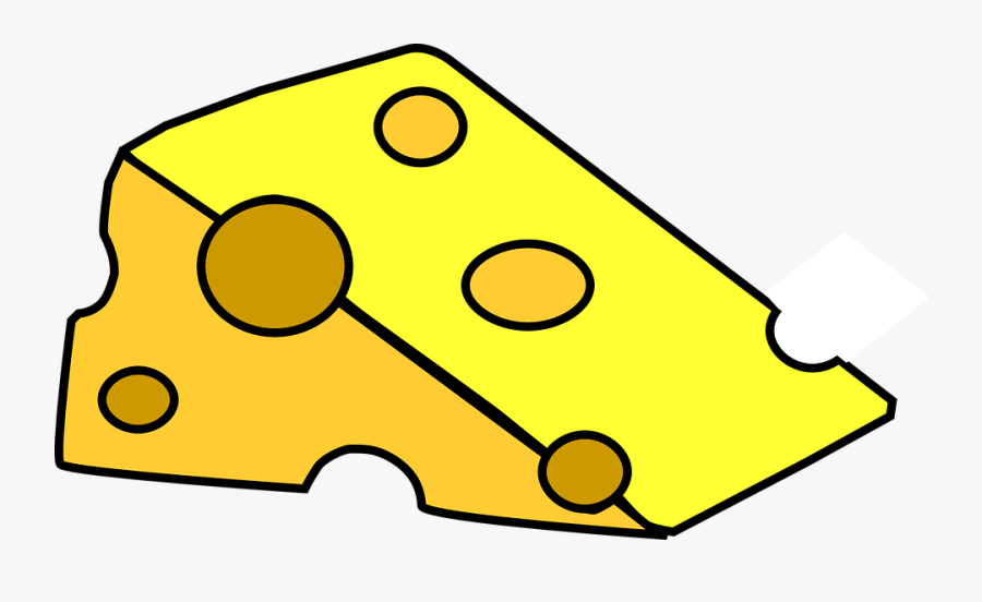 A Piece Of Cheese - Clipart Of Cheese, Transparent Clipart