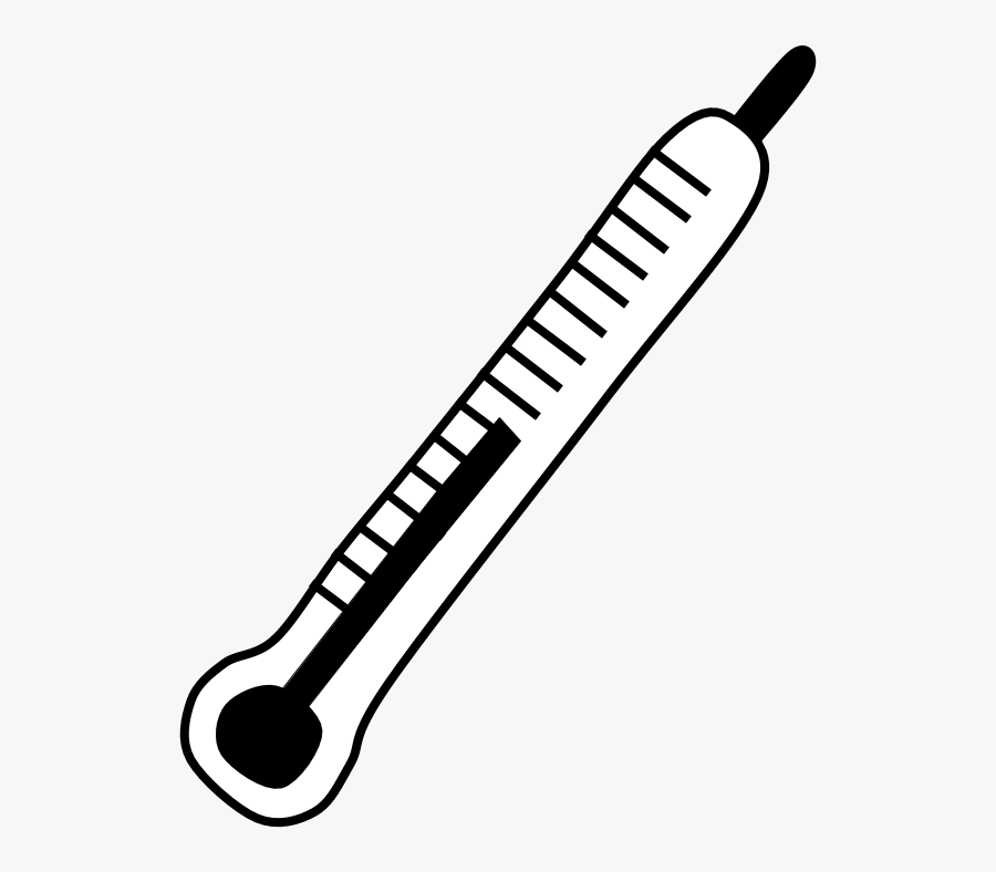Thermometer, Fever, Black And White, Png, Transparent Clipart