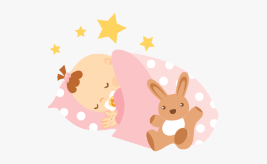 Baby Girl Sleeping Clipart - Baby Girl Sleeping Png, Transparent Clipart