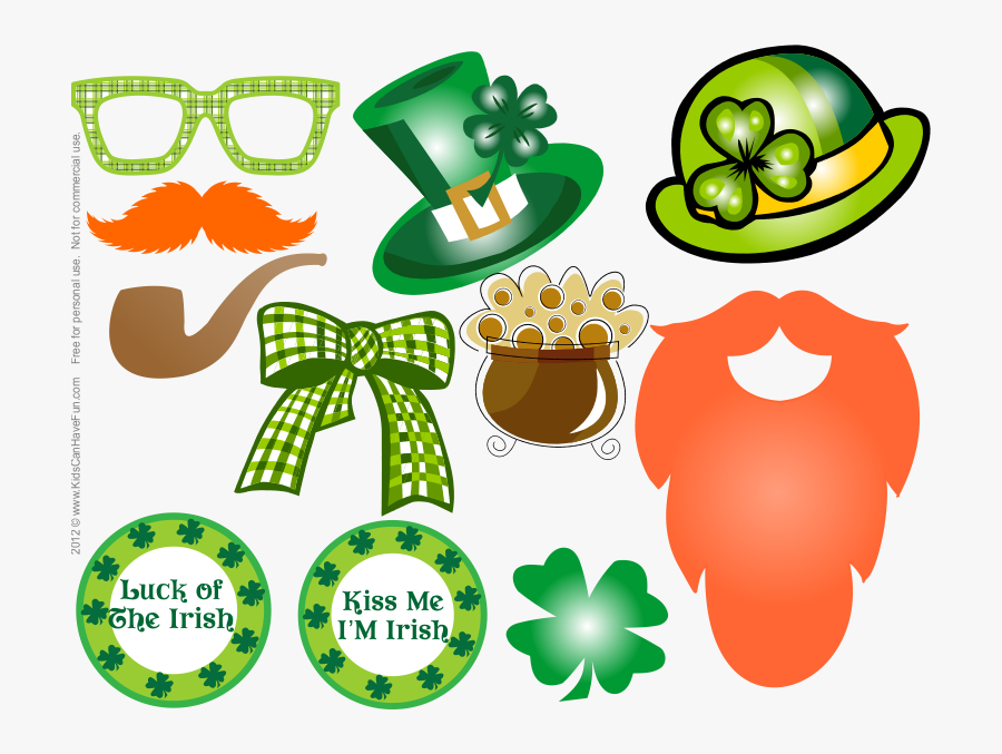 St Patricks Day Photo Props, Transparent Clipart