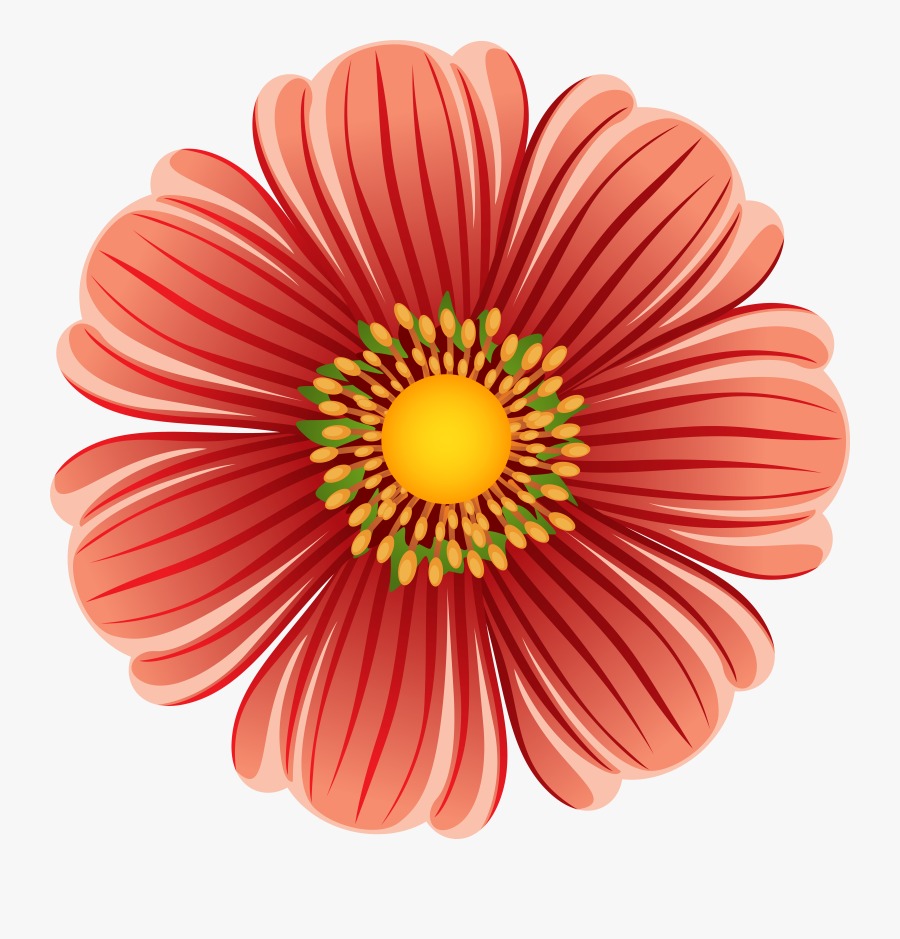 Large Flower Transparent Png Clip Art Image, Transparent Clipart