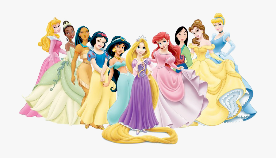 Disney Princess W/rapunze - Disney Princesses Transparent Background, Transparent Clipart