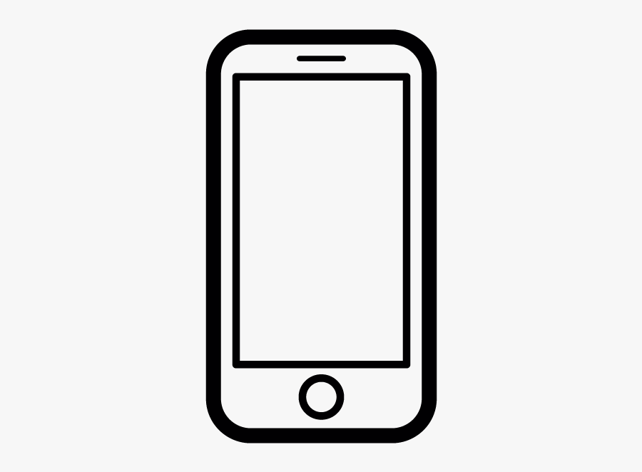 Vector Clipart Iphone  Smartphone Clipart Black  And White  