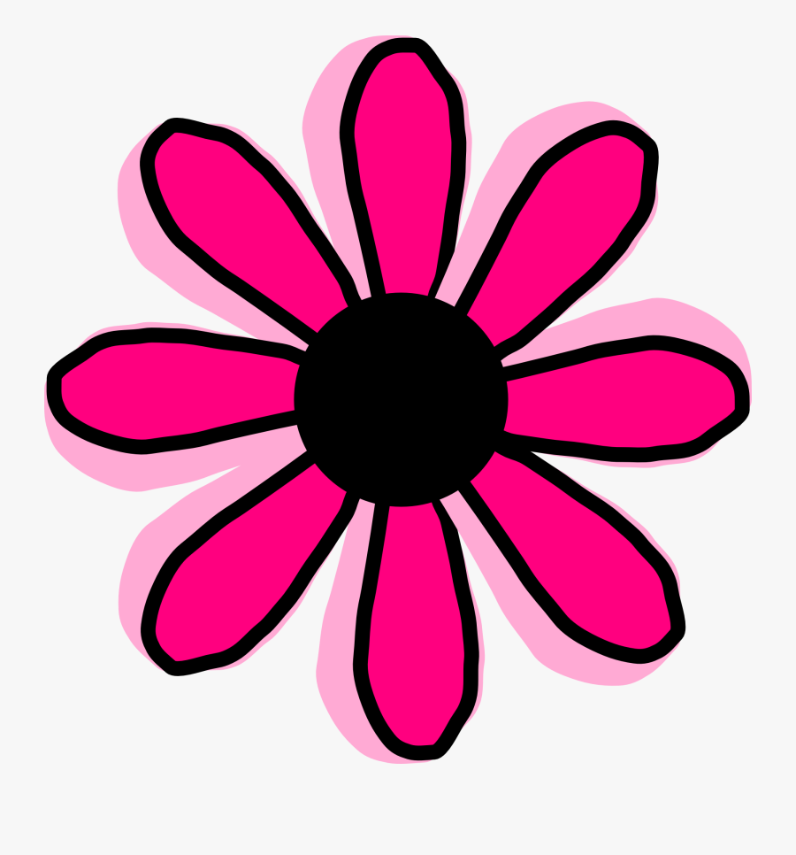 Pink Daisy Clipart Pink Daisy Flower Clipart Clipart - Cute Pink Flower Clipart, Transparent Clipart