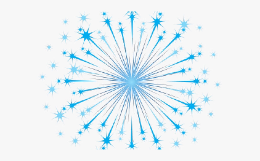 Firework Clipart Blue Fireworks - Sparklers Clipart, Transparent Clipart