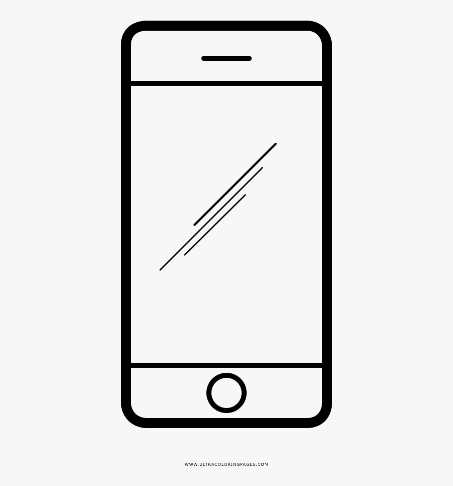 Coloring Sheets Iphone Clipart Colouring Transparent - Smartphone ...