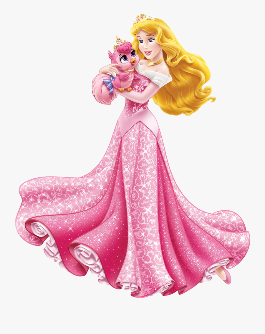 Disney Princess Aurora With Cute Bird Transparent Png - Ariel Aurora Disney Princess, Transparent Clipart