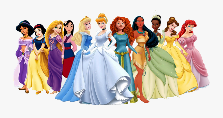 Disney Princesses - Disney Princesses With Moana, Transparent Clipart