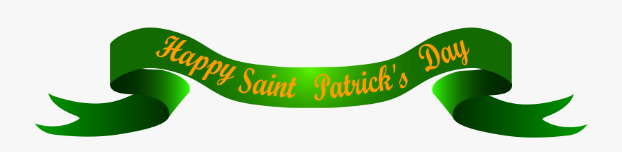 Happy Saint Patricks Banner Transparent Clip Art Image - Happy St Patricks Day Transparent, Transparent Clipart