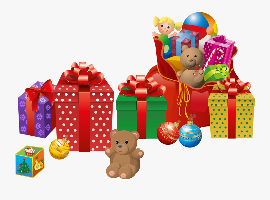 Present Clipart Chrismas - Transparent Background Christmas Presents Clipart, Transparent Clipart