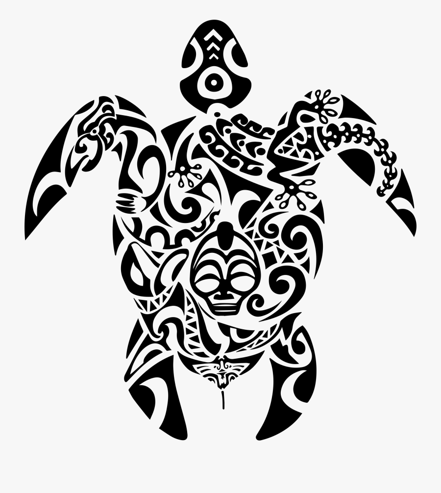 Turtle Clipart Turle - Maori Turtle Tattoo Designs, Transparent Clipart