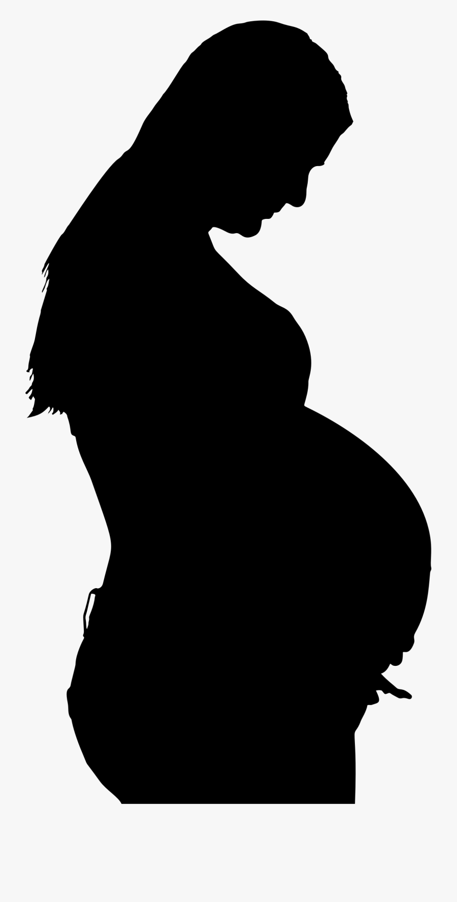 Download Silhouette Of Pregnant Woman Clipart - Pregnant Woman ...