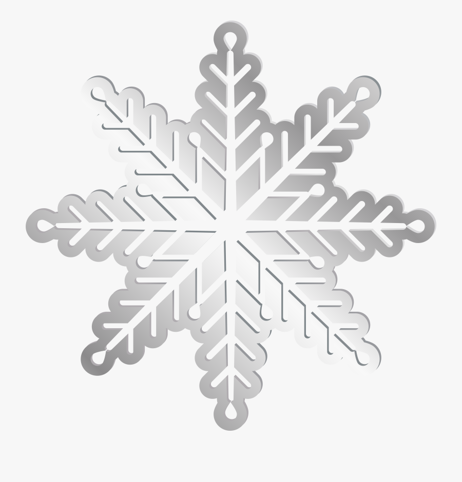 Silver Snowflake Png Clip Art Image - Silver Transparent Background ...