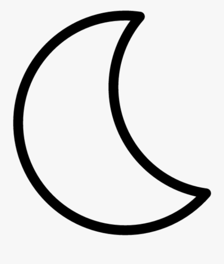 Moon Clipart Black And White 28 Collection Of Half - Crescent Moon Clipart Black And White, Transparent Clipart