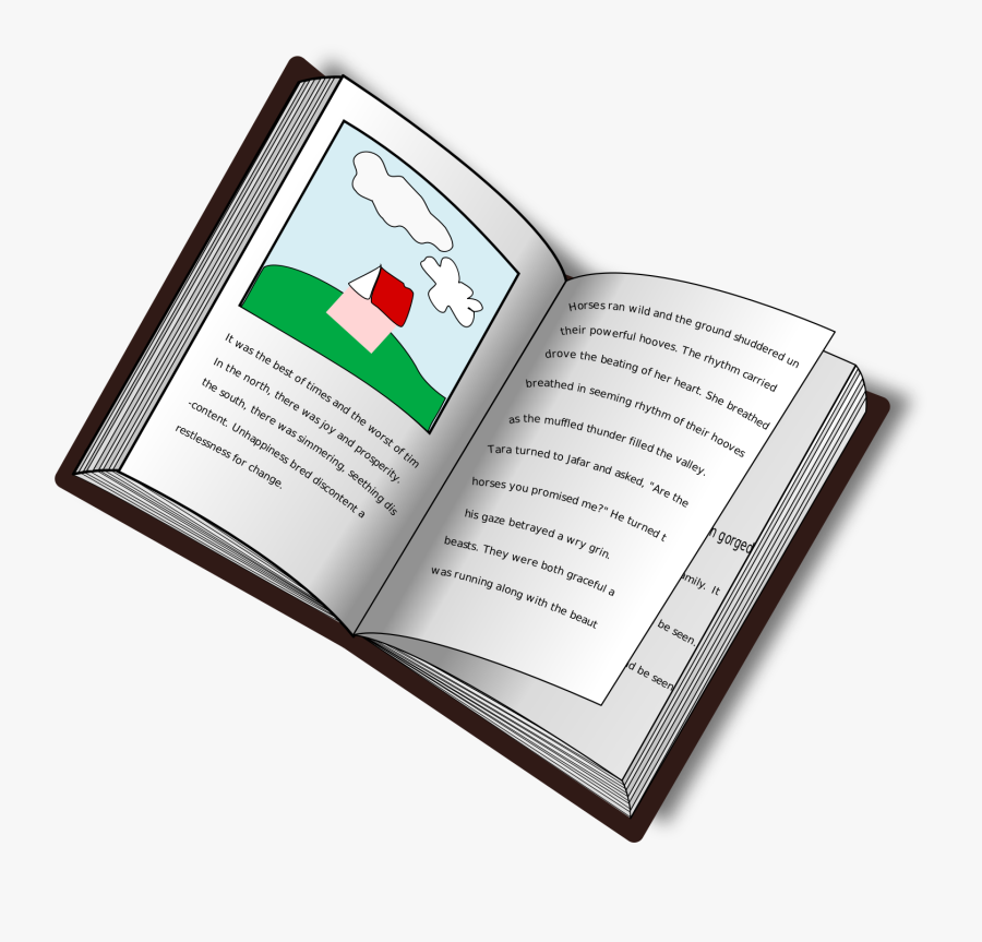 Download Iphone Text Clipart - Open Book Transparent Background, Transparent Clipart