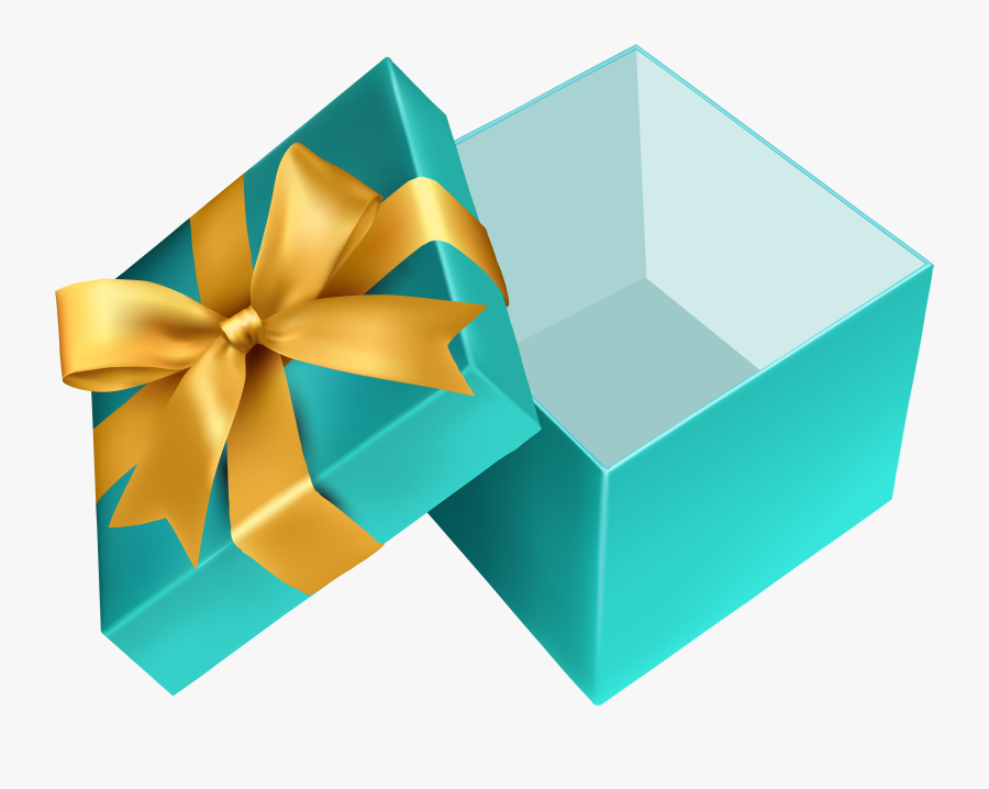 Blue Open Gift Png Clipart - Open Gift Box Png, Transparent Clipart