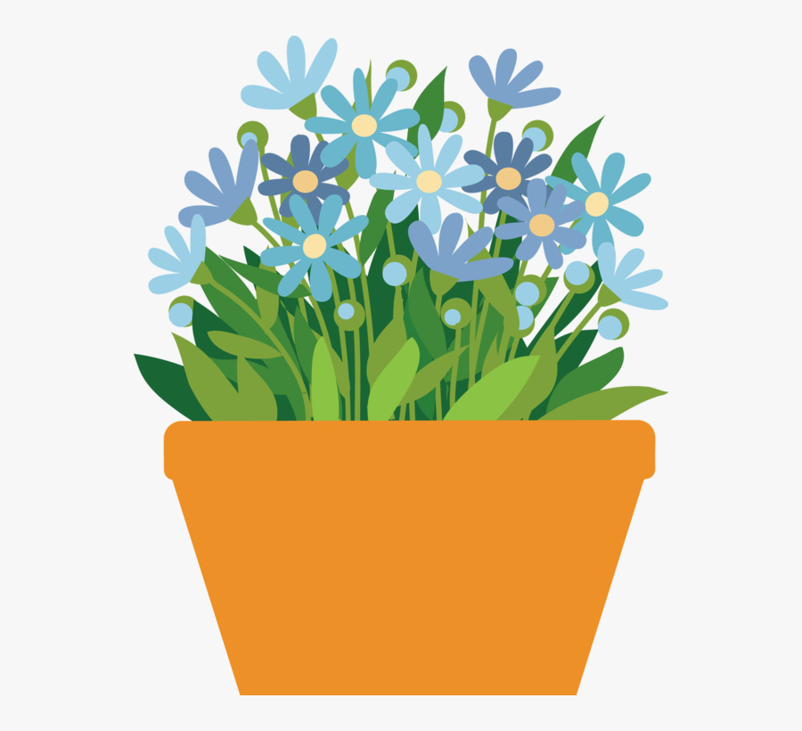 Daisy Clipart Potted Flower - Flower Pot Clipart Png, Transparent Clipart