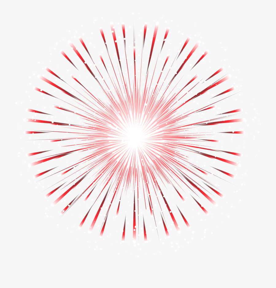 Red Firework Transparent Png Clip Art Image Png Download - Red Fireworks Transparent Background, Transparent Clipart