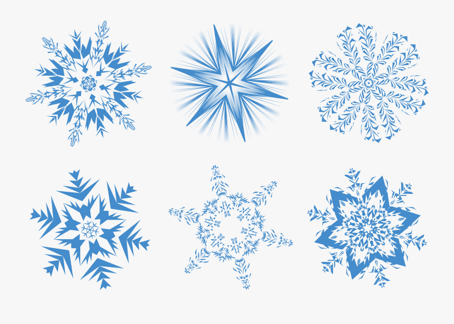 Snowflake Clip Art - Transparent Background Snowflake Png, Transparent Clipart