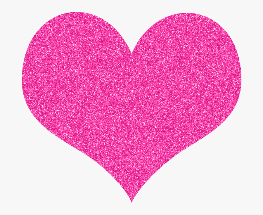 Pink Glitter Heart Png, Transparent Clipart