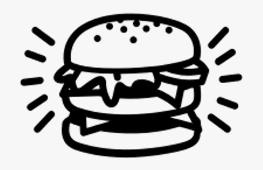 Macaroni And Cheese Clipart Animated - Burger Clipart Black And White Transparent, Transparent Clipart