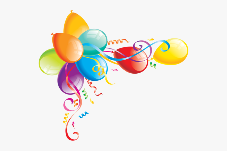 Royalty-free Clipart Illustration Of An Arch Of Streamers - Clipart Balloons, Transparent Clipart