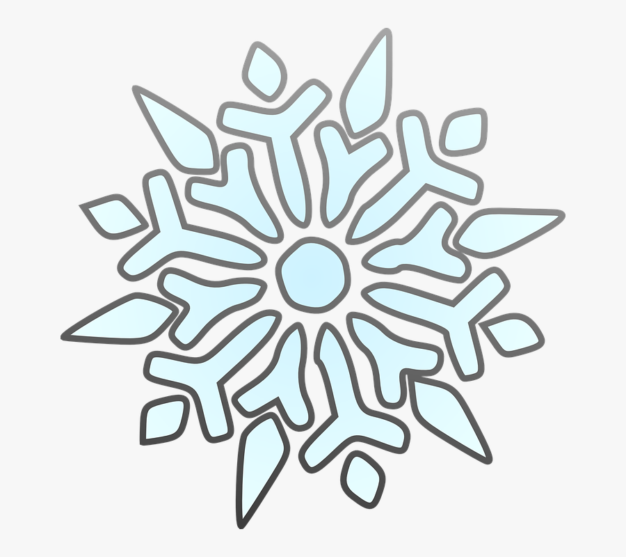Free Pictures Snowflake - Cartoon Snowflake Transparent Background, Transparent Clipart