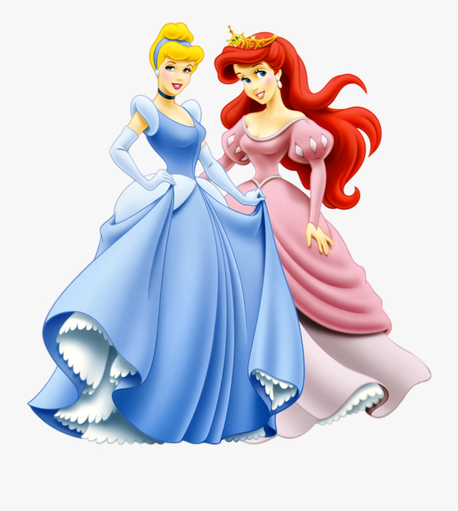 Disney Princess Png Printable Clip Art - Disney Princess Ariel And Cinderella, Transparent Clipart