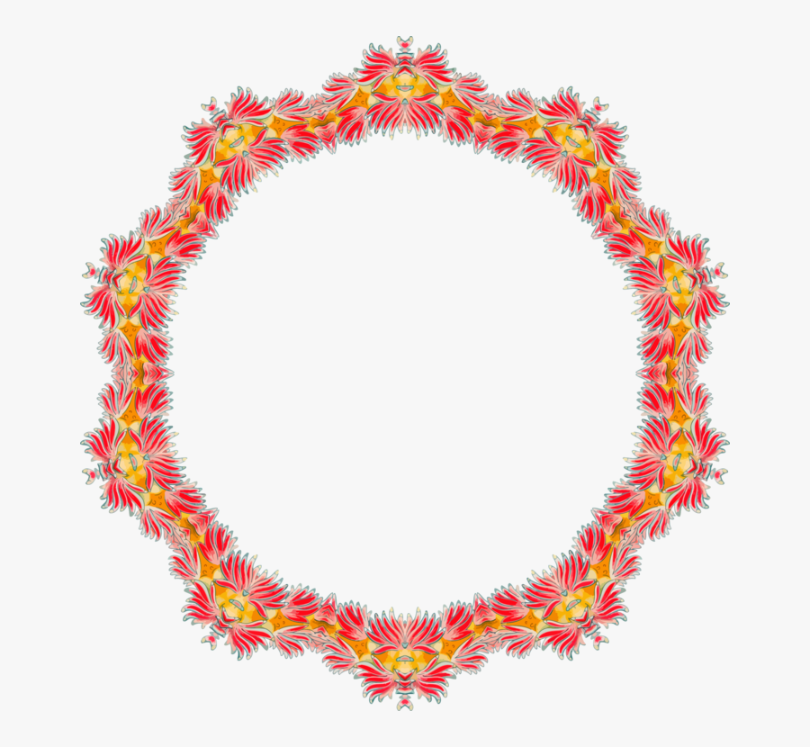 Leaf,petal,line - Round Islamic Frame Vector, Transparent Clipart