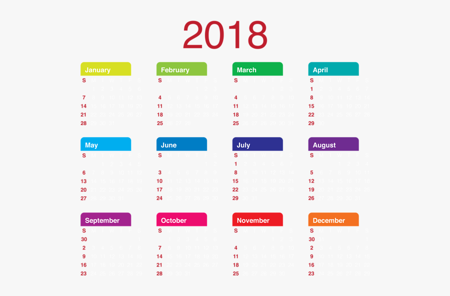 Clipart For August Calendar - 2019 Calendar Png High Resolution, Transparent Clipart