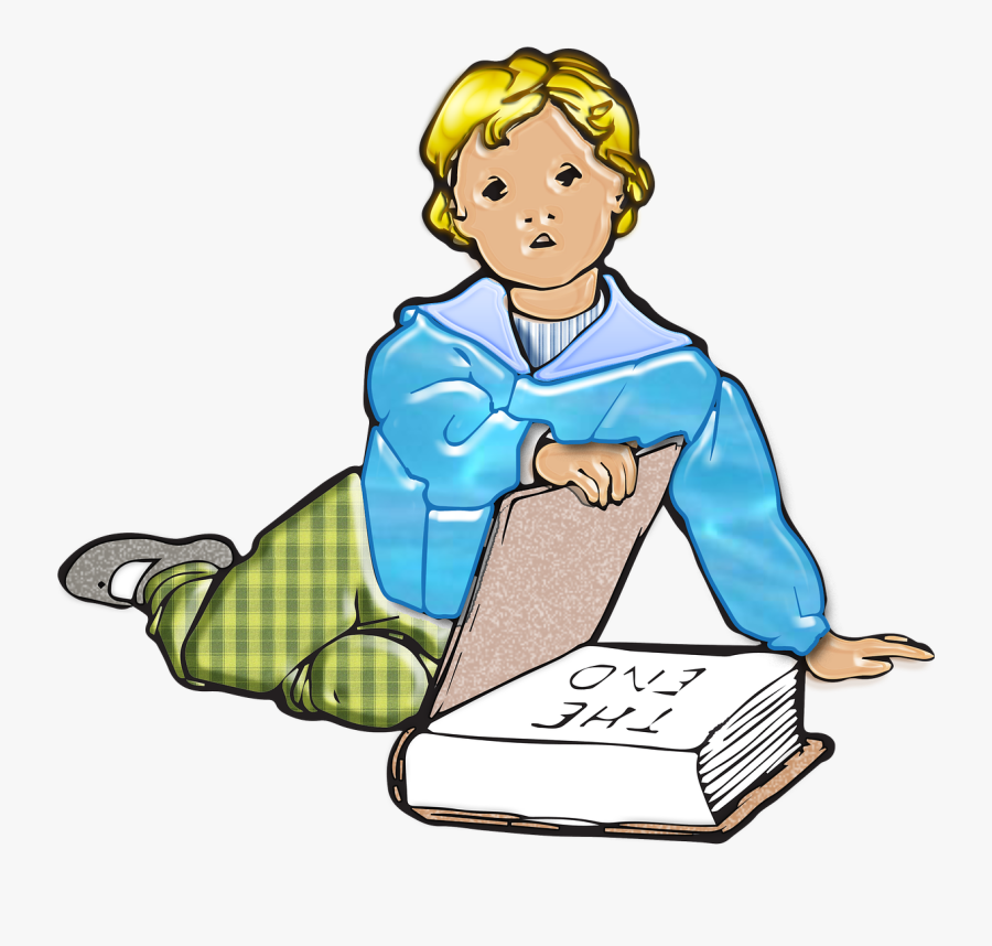 Brother Clipart Reading Free - Vintage Illustrations Of Children, Transparent Clipart