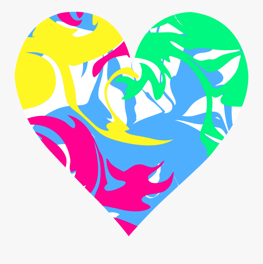 Hearts Clipart Pretty Heart - Transparent Colorful Heart Clipart, Transparent Clipart