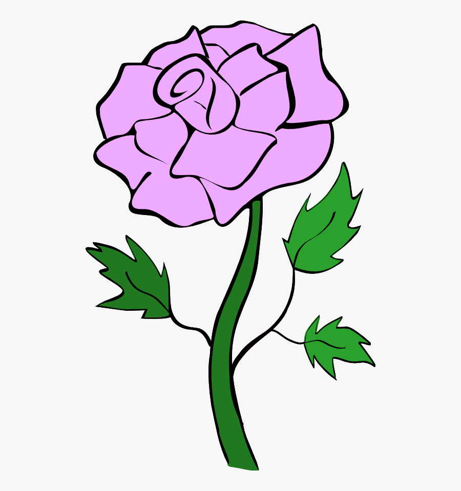 Rose Clipart Royalty Free - Rose Flower Clip Art, Transparent Clipart